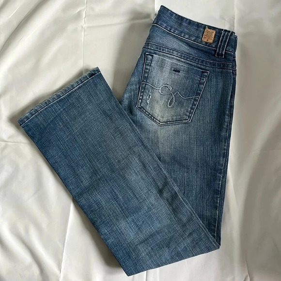 Daredevil Stretch Bootcut Low-Rise  Y2K Jeans, Size 30 - Picture 1 of 10